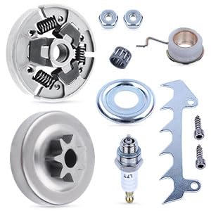Adefol Kit de Piñón para STIHL 021 023 025 MS210 MS230 MS250 Motosierra, Piñón + Tambor de Embrague + Cojinete + Bujía + Garras Accesorio de Motosierra Repuestos 11 in 1