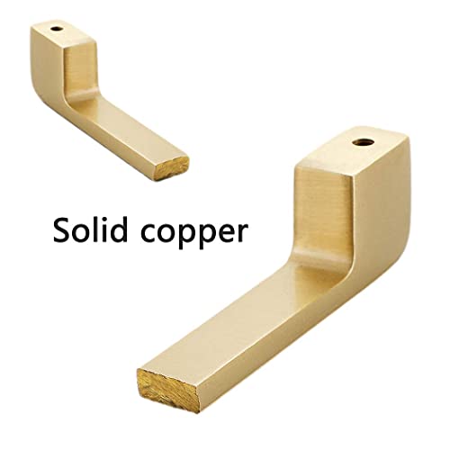 WYNWJ Zieht Griffe Griff, 1 Stück Massiver Kupfer Möbelgriff Schrank Zieht Schubladenschrank Schrank Knöpfe 100% Reines Kupfer Glod/145Mm-Hole Distance 128Mm - Image 5