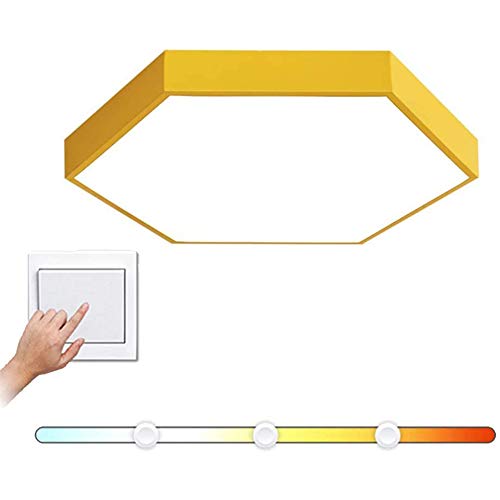 Lumiere de chambre enfant avec ce plafonnier LED jaune scandinave
