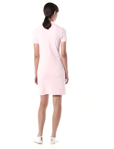 lacoste pink polo dress Lacoste Women's Short Sleeve Slim Fit Stretch Pique Polo Dress