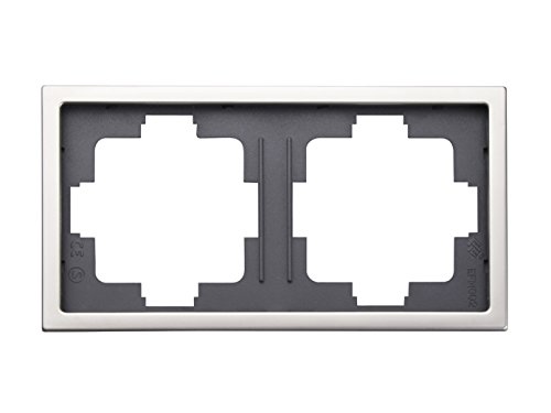 Preisvergleich Produktbild 2-FACH RAHMEN INOX