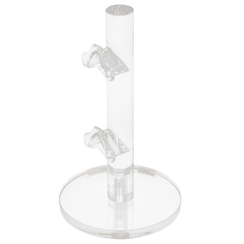 Ipetboom Soporte para Gafas Transparente 1 Pieza Estante Organizador para Gafas de Sol Expositor para Tienda y Hogar 15 CM de Alto Barra de 18 MM Almacenamiento Práctico para Monturas