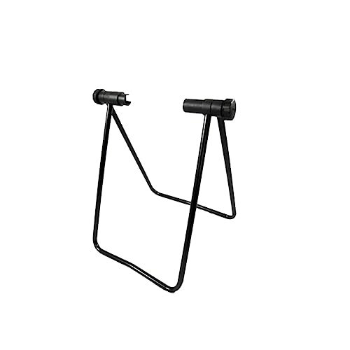 Gogogmee 1pc Repair Stand Triangle Display Holder for Black for Home Mechanics Exhibition Use Fits Wheel Hubs