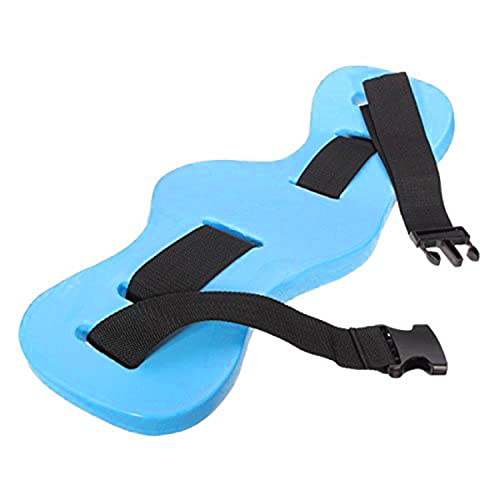 Mlovesie Eva Swimming Belt Adjustable Back Floating Foam Swim Belts Waist Belt Aquatic Exercise Equipment Beginner Training Adult Kids (Blue, 1 Pc) #TOP6