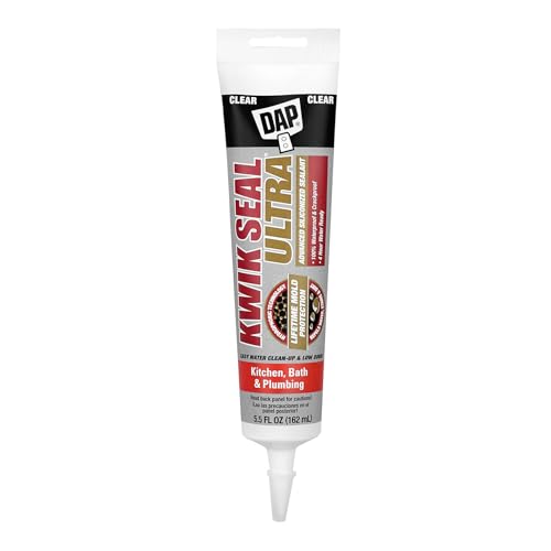 Image of Kwik Seal Ultra Advanced Kitchen and Bath Siliconized Sealant, Clear, 5.5 Oz (7079818915)