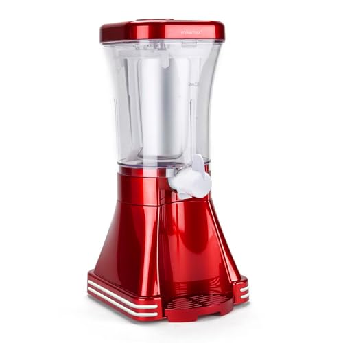 MikaMax Originale Slush-Eis-Maschine – Retro Design, Slush Ice Maker mit 20 Watt – Ideal für Slushies und gefrorene Getränke, 1 Liter Kapazität – Bild 4