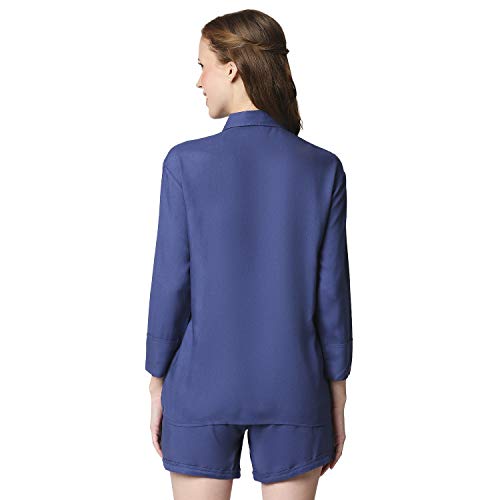 Image of Bewakoof Women Women's Solid Shirt & Shorts Night Suit