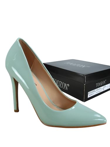 TZ Daisy-01 Women's Closed Toe Pointed Toe High Heel Wedding Dress Pump Shoes2