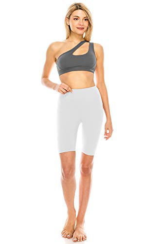 Image of ALWAYS Women's High Waist Bike Shorts - Athletic Workout Tummy Control Stretch Running Yoga Pants
