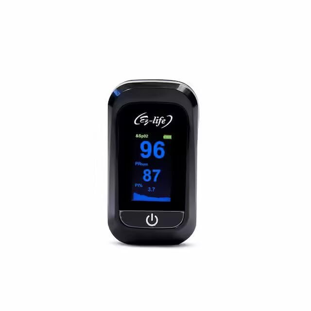 EZ-LIFE Fingertip Pulse Oximeter - SpO2 - PR Monitor - HD Display with Perfusion Index with Battery EZ 26P-picture-14