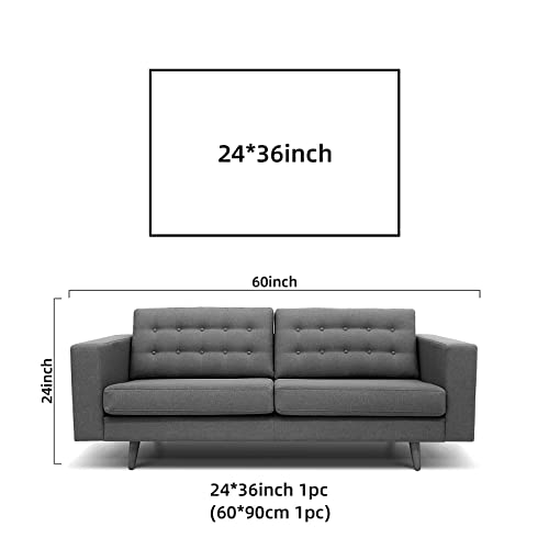 Znz Vibrant Poppy Flowers Blossom Print Wall Art Pink Orange Color Canvas Wall Art For Bathroom Decor Large Size 24 X 36 Inches Handmade Paintings With Texture Floral Canvas Wall Art For Living Room Hotel Bedroom Office Bouquet Decoration #TOP7