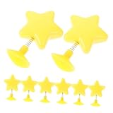 [AKOOSY] 8個ヘルメット用スター飾り スプリング式 目立イ ー 星形ヘルメットアクセサリー バイク 自転車 スクーター ボード対応 大人 共用 ウ