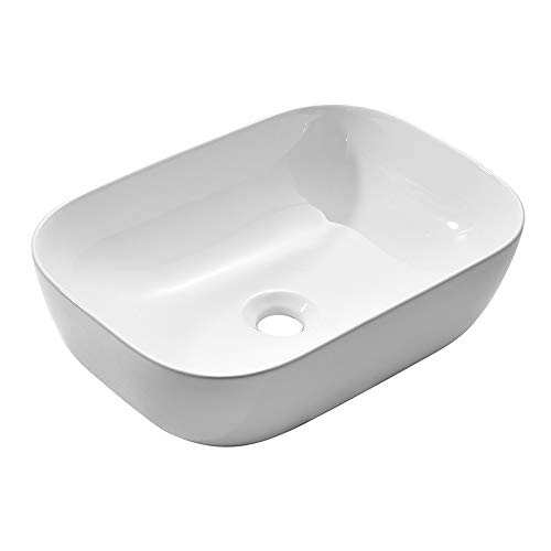 Lowest Price AWESON Ceramic Vessel Sink, 18"X12.6" Bathroom Sink, Small Vessel Sink Above Counter Installation Lowest Price AWESON Ceramic Vessel Sink, 18"X12.6" Bathroom Sink, Small Vessel Sink Above Counter Installation