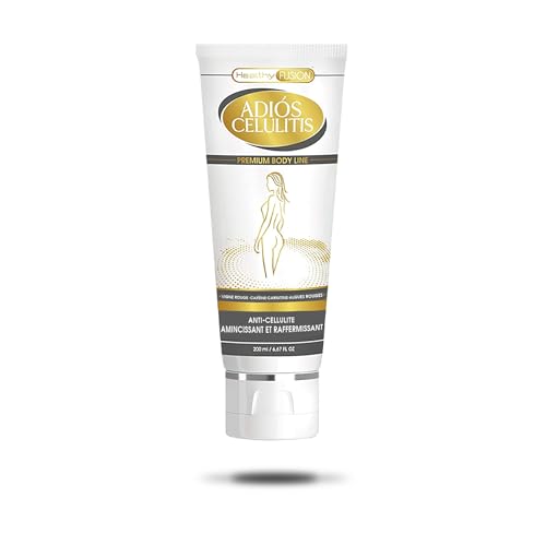Adiós Celulitis Gel Healthy Fusion | Potente anticelulítico reductor intensivo | Reafirma, Tonifica y Elimina la Piel de Naranja | Combate la Celulitis y Reducción de Grasa Localizada | 200ml
