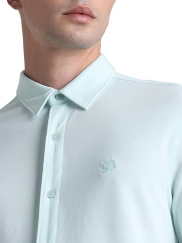 Image of JACK & JONES Men's Cotton Solid Slim Fit Shirt