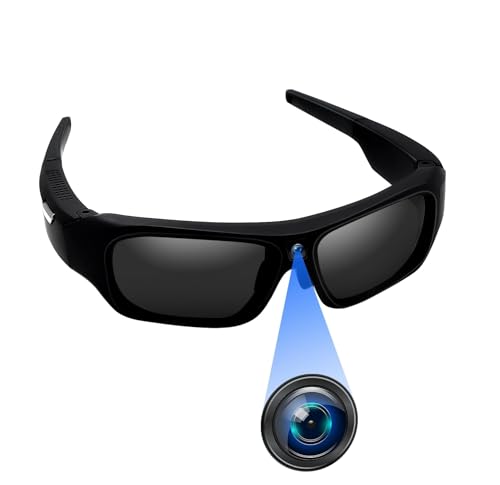 Infinn Sportbrille mit Kamera, Mini Action Kamera, 4K Auflösung, 64 GB, 16:9 Bildformat, UV-Filter, Weitwinkel 120°, Komfortabler Sitz, Sonnenbrille, Schwarz Infinn Sportbrille mit Kamera, Mini Action Kamera, 4K Auflösung, 64 GB, 16:9 Bildformat, UV-Filter, Weitwinkel 120°, Komfortabler Sitz, Sonnenbrille, Schwarz