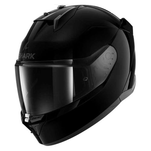 SHARK, Casco Moto Integrale D-SKWAL 3 BLANK Black BLK, XS