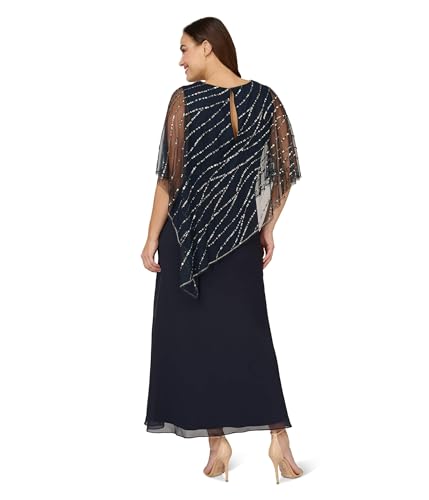 Image of Adrianna Papell Women's Beaded Popover Midi Dress