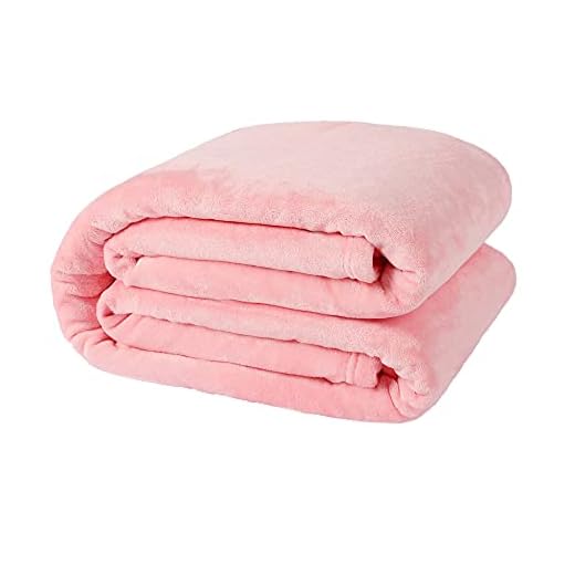 NANPIPER Fleece Blankets, Super Soft Flannel Queen Size Blanket for Bed, Luxury Cozy Microfiber Plush Fuzzy Blanket,Pink