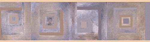 Dundee Deco DDAZBD9056 Peel And Stick Wallpaper Border - Geometric Sepia thumb #1