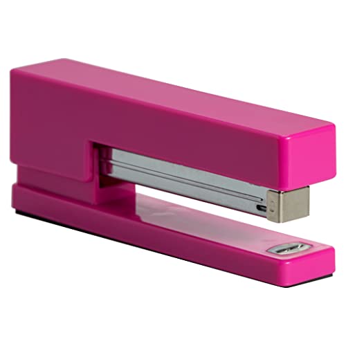 Jam Paper Office & Desk Sets - 1 Stapler & 1 Tape Dispenser - Fuchsia - 2/Pack #TOP3