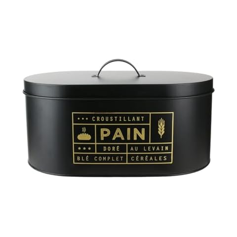 COOK CONCEPT Boîte à Pain Noir-Doré Cover