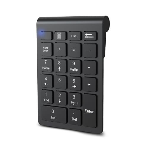 cimetech BT Number Pad, Wireless Numeric Keypad Numpad, 22 Keys
