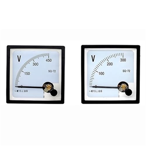 Voltmètre analogique de tension AC 450V cadran 72x72 mm aiguille SQ-72