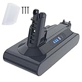 JEMERYY 25.2V 6000mAh V10 Battery Replacement Compatible with Dyson V10 Animal V10 Cyclone V10 Motorhead V10 Fluffy V10 Absolute V10 Carbon Fiber V10 Total Clean SV12 Cordless Stick Vacuum Cleaner