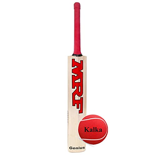 Image of Ske Popular Willow Cricket Bat with Tennis Ball and Bat Cover Combo for All Tennis Ball Full Size Cricket Bat (Only Bat)