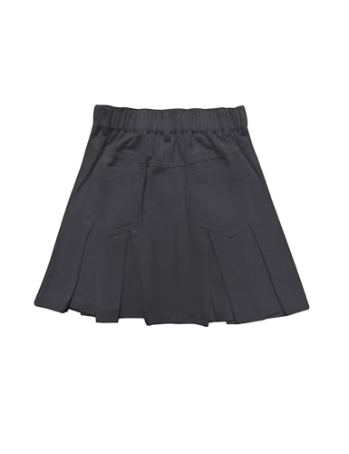 Image of 2026 Girl's Denim Skirts Elastic Waist Pleated Toddler Girls Jean Skirt Size 3-12