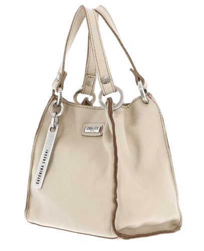 Cabas grand format cuir Caterina Lucchi beige Modena - 4