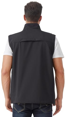 Image of Men's Lightweight Outerwear Vest Softshell Sleeveless Jacket