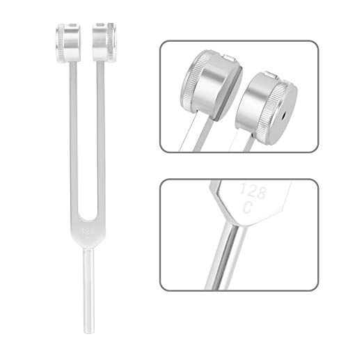 Stemvork, 128 Hz aluminium chakra-hamerbol-diagnostische stemvork voor oor-, neus- en oorgeneeskunde in de neurologie. - Image 6