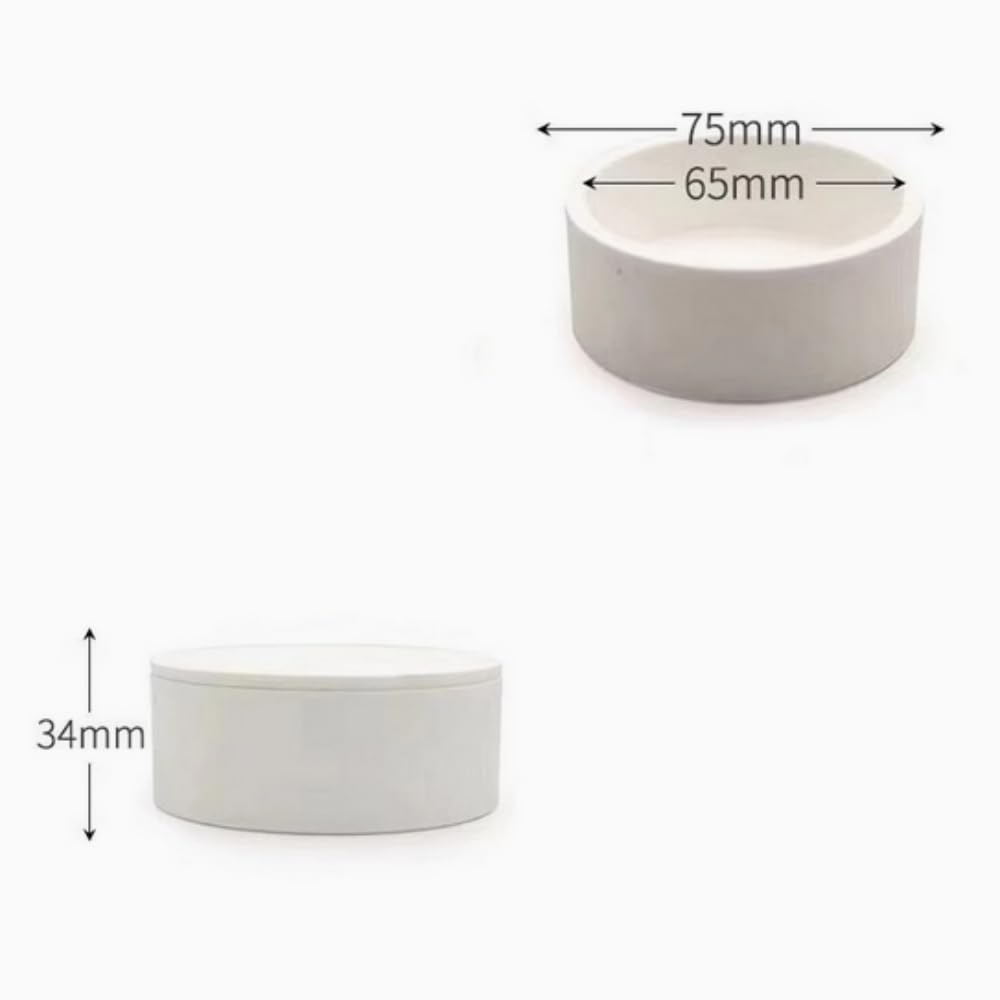 Tygiel do spiekania cyrkonu dentystycznego z pokrywą – tygiel laboratoryjny wysokotemperaturowy (opcje 75/90/100/110 mm)(100x90x33mm)