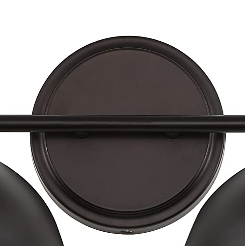 Image of JONATHAN Y 18 inch Oil Rubbed Bronze Farmhouse Industrial 1-Light LED Vanity Wall Sconce for Bathroom Mirror Kitchen, Metal Shade, Dimmable Vintage Lighting, LED Bulb Included (JYL7482B)