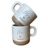 mr & mrs furs army parka INHALT – 2 Hochzeitstassen mit Mr & Mrs Gravur + Nachname | Maße: ca. 8,8 cm Ø x 11,7 cm | Füllmenge: 360 ml