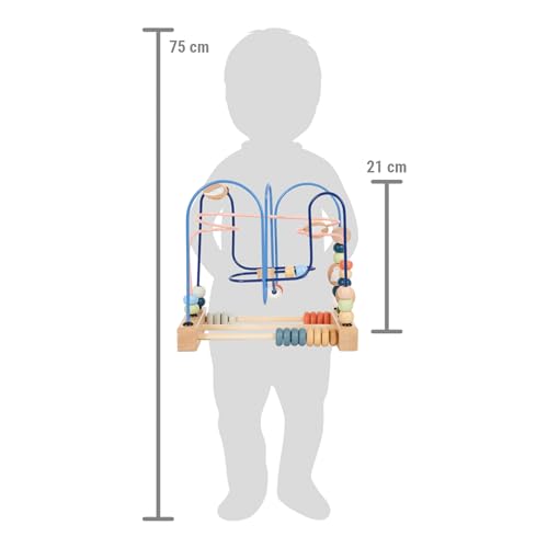 Small Foot Motorikschleife „Arctic“ aus FSC® 100%-zertifiziertem Holz, Motorikspielzeug für Kinder ab 1 Jahr, 12442