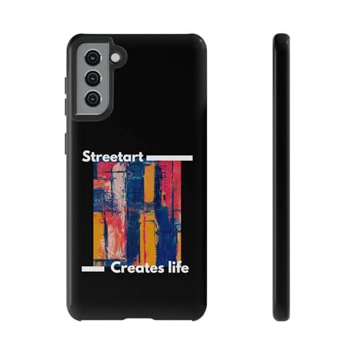 Coque Samsung S21 Plus Street Art rigide et brillante pour smartphone