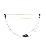 Ishino ポータブル バドミントンネット 持ち歩き 屋外 練習用 子供 簡易 家庭用 屋内 大人 高齢者 組立簡単 収納バッグ MC-DOKOBADOM