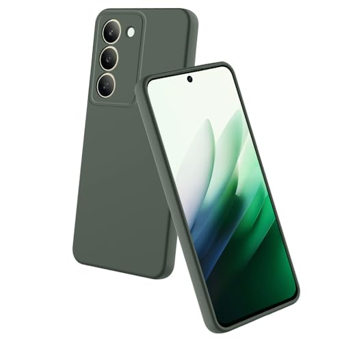 Image of Back Cover for Mi Redmi 15 5G | Full Camera Protection | Premium Liquid Silicon Case | Flexible Bumper Case for Mi Redmi 15 5G (Military Green)