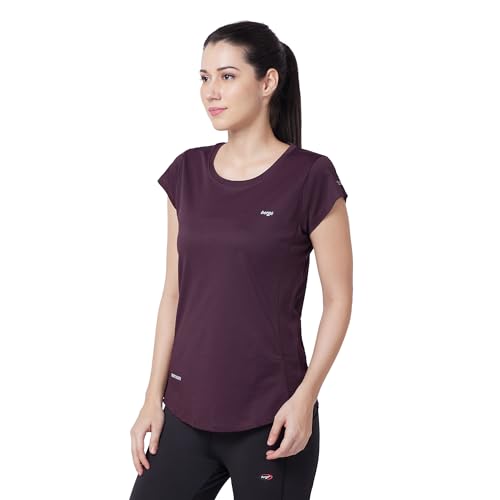 Image of berge' Ladies Polyester Dry Fit Western Shirts & Tshirts for Women, Quick Drying & Breathable Fabric, Gym Wear Tees & Workout Tops|Half Sleeve T-Shirt|Running Tshirts for Women