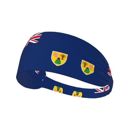Damen-Stirnbänder mit Flagge der Türken- und Caicosinseln, rutschfeste Stirnbänder für Damen, modisch, Stirnband, Workout, Yoga, Sport, Übung, Schweißbänder, Sommer, Haarschmuck, elastische Haarbänder