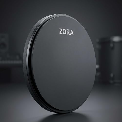 Image of Zora 12 Inch Drum Practice Pad | Chop Builder Training Pad | Portable Snare Drum Practice Pad with Realistic Rebound (12 Inch)