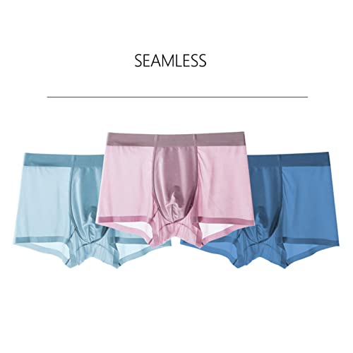 Boxer para hombres KOOBS pack 2 calzoncillos nylon boxer suave liso hielo 3