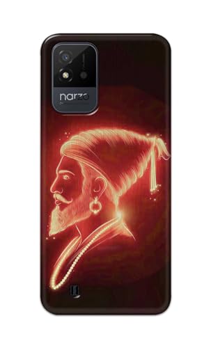 Image of PRINTFIDAA Printed Hard Back Cover Case for Realme Narzo 50i Back Cover (Chatrapati Shivaji Maharaj) -112