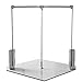 LDIW Barre Penderie Escamotable Hausse/Goutte auxiliaire Alliage D'aluminium Largeur réglable Amortisseur Tampon D'amortissement Cintre De Vêtements,(45x60 cm) 17.723.6in