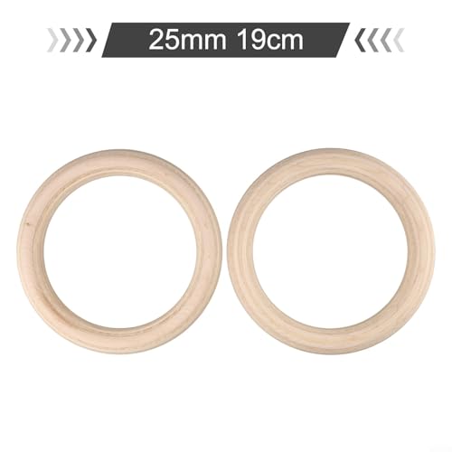 Anillas de Gimnasia de Madera 2pcs para Entrenamiento miniatura 5