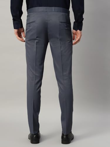 Image of Vogaan Formal Pant with Expandable Waist for Men | Men's Cotton Regular Fit Flat Front Pant for Party and Casual Wear