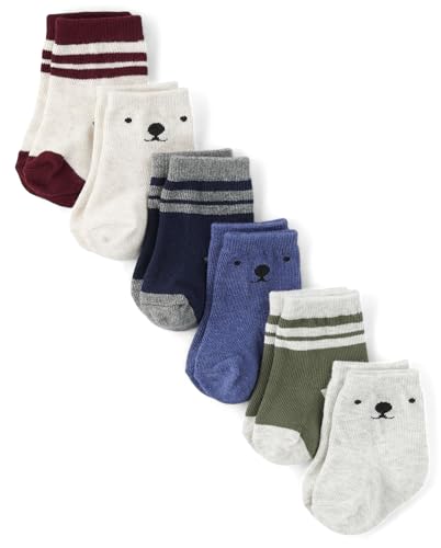 Image of The Children's Place baby-boys And Newborn Midi Socks Variety Pack